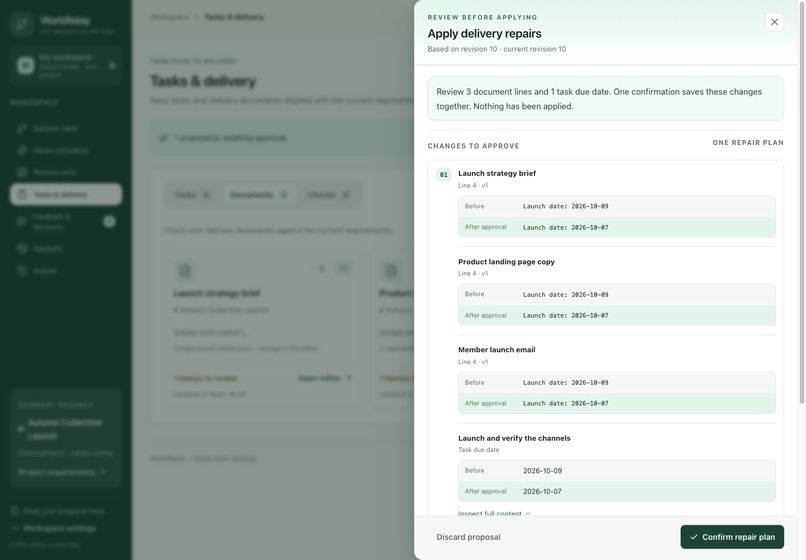 WorkRelay – screenshot 1