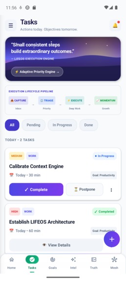 LIFEOS – screenshot 3