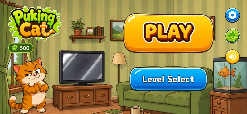 Puking Cat The Game – screenshot 2