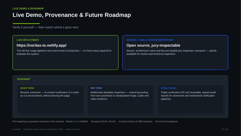 VeritasAI — Autonomous Truth Intelligence – screenshot 4