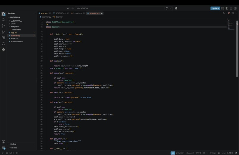 Smart Contract Vulnerability Scanner – screenshot 2