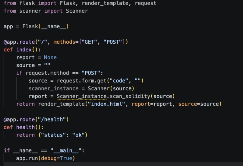Smart Contract Vulnerability Scanner – screenshot 4