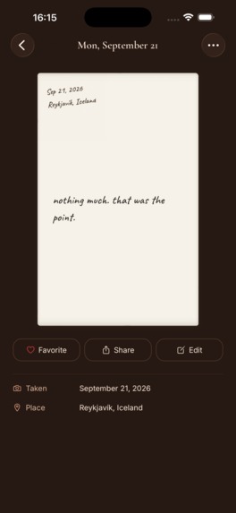 toru - Daily Photo Journal – screenshot 1