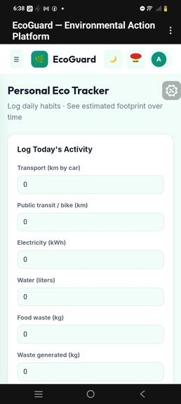 EcoGuard Environmental Action Platfor – screenshot 10