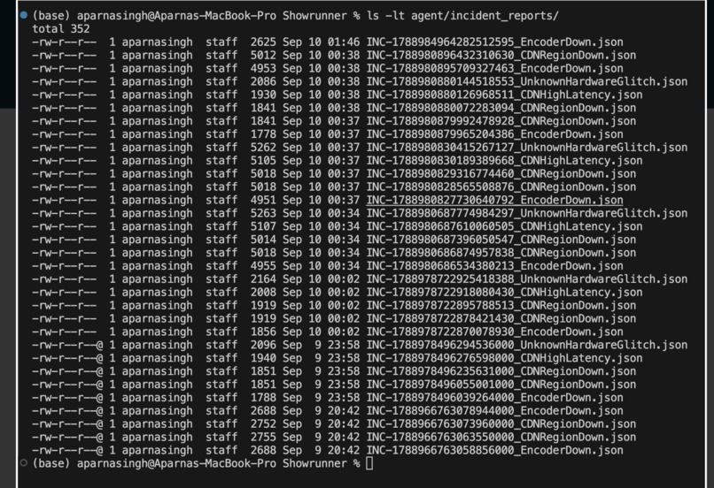 ShowRunner — Autonomous SRE for Broadcast Systems – screenshot 5