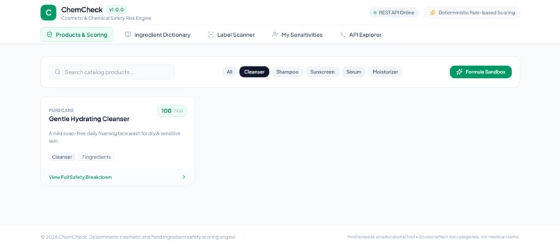 ChemCheck – screenshot 2