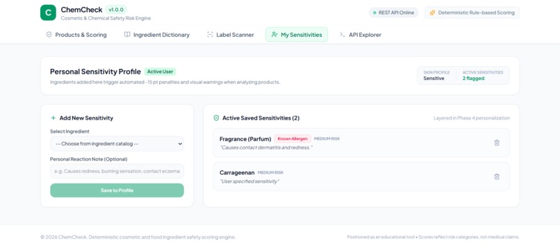 ChemCheck – screenshot 3