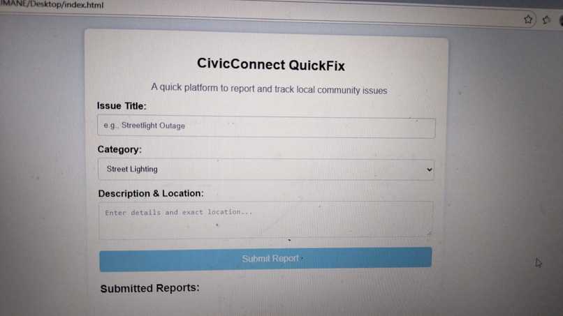 CivicConnect QuickFix – screenshot 2