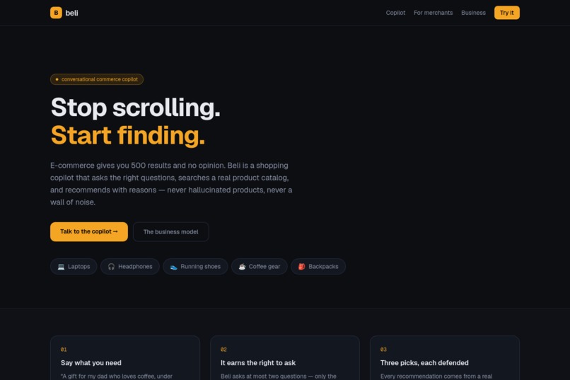 Beli – screenshot 1