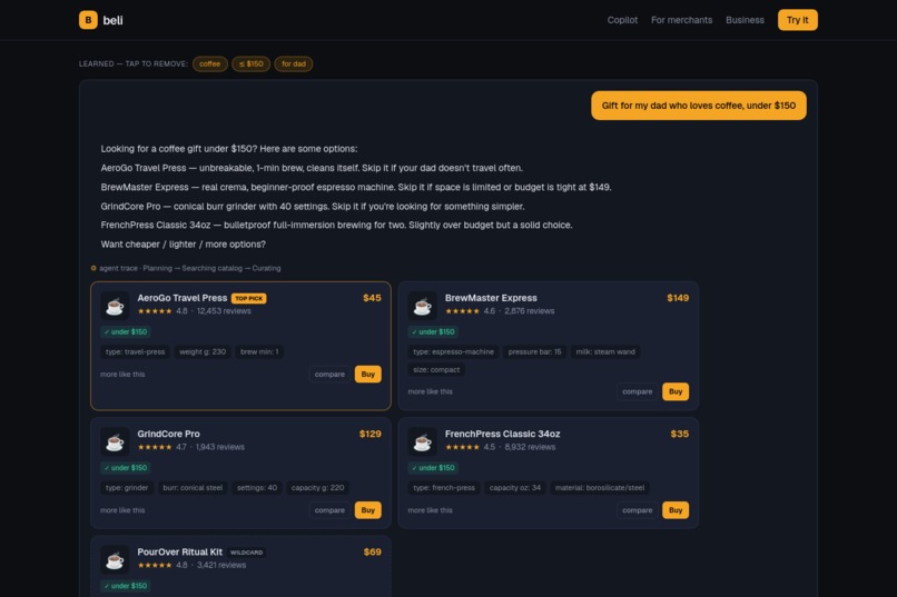 Beli – screenshot 2