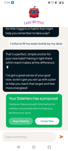 SideHero: AI Habit Coach – screenshot 8