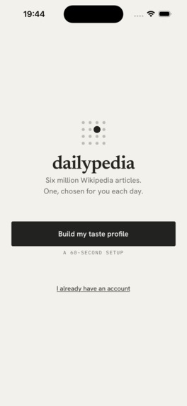 dailypedia: one article a day – screenshot 2
