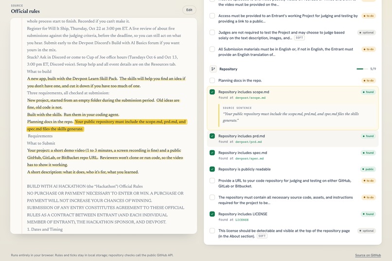 RuleProof – screenshot 3