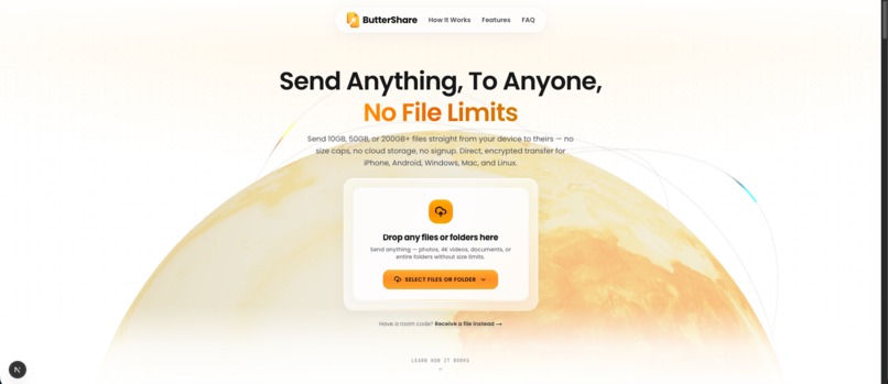 ButterShare.com – screenshot 1
