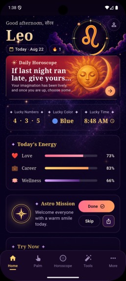 HoroCast: Horoscope & Palm Reading – screenshot 1