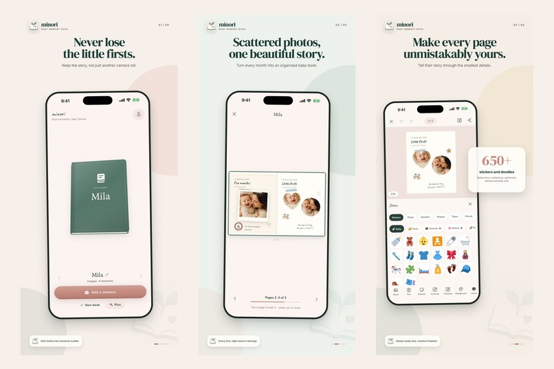Minori: Baby Album, Journal – screenshot 1