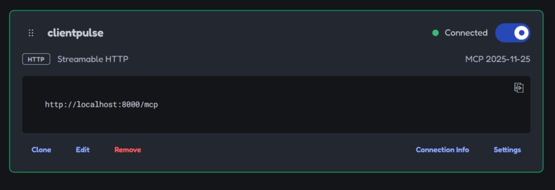 ClientPulse – screenshot 2
