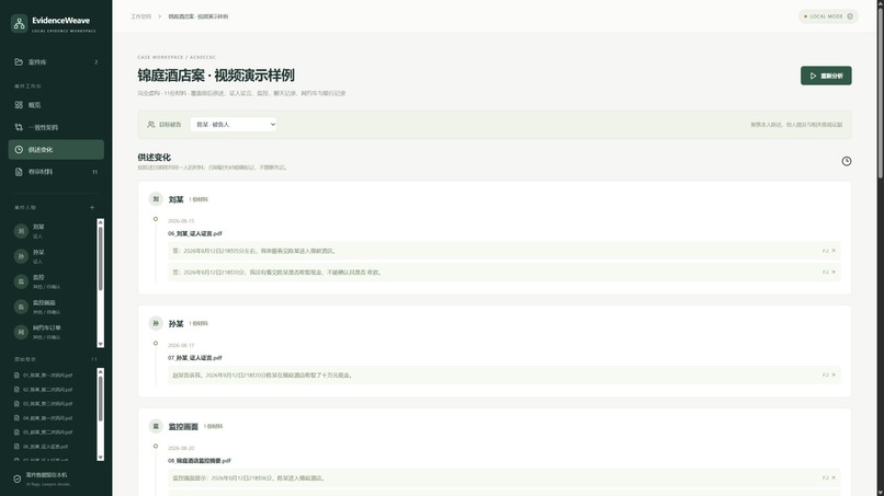 EvidenceWeave – screenshot 5