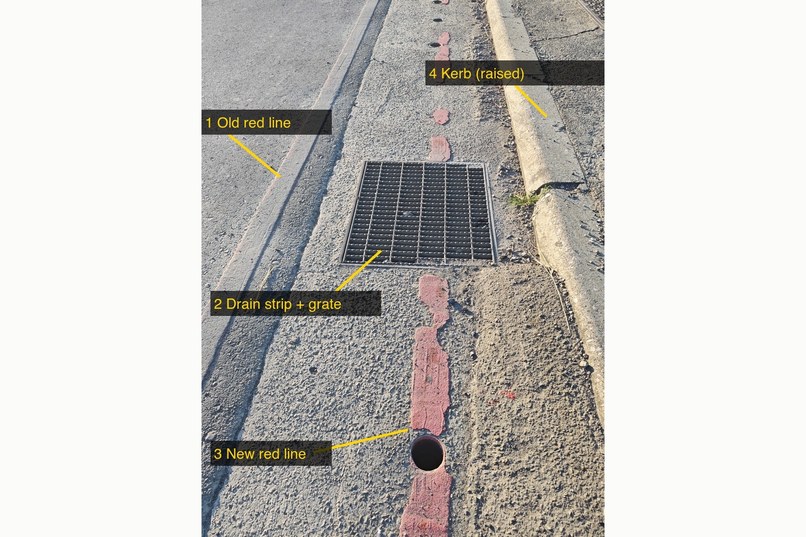 Seven drain grates in 85 metres – screenshot 3
