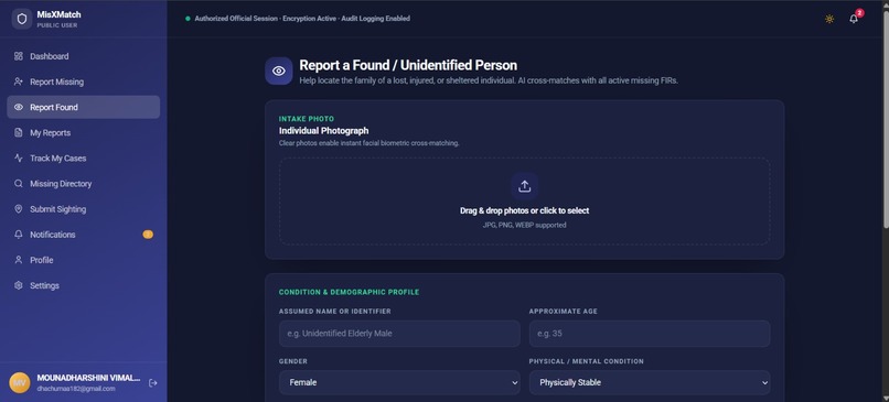 MisXMatch - AI Missing Person Identification Platform – screenshot 5