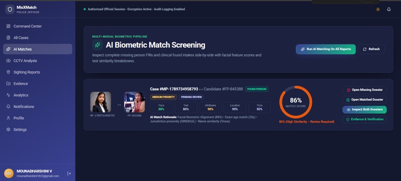 MisXMatch - AI Missing Person Identification Platform – screenshot 8