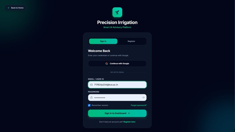 Precision Irrigation Advisory Using Soil Moisture & weather – screenshot 2