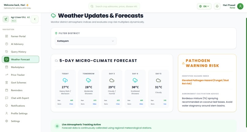 AI-Based Farmer Query Support & Advisory System(AgriSaarthi) – screenshot 10