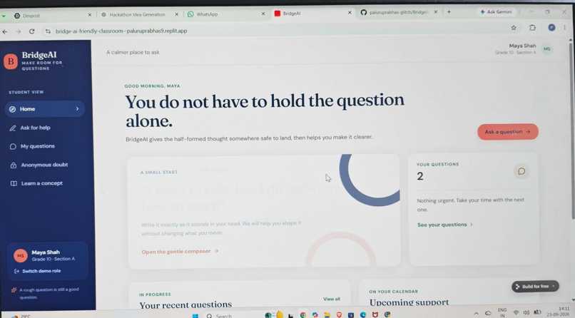 BridgeAI – The Friendly Classroom – screenshot 2