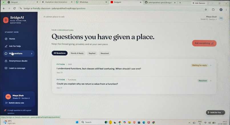 BridgeAI – The Friendly Classroom – screenshot 4