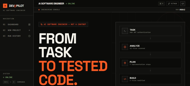 DevPilot - AI Software Engineer – screenshot 2