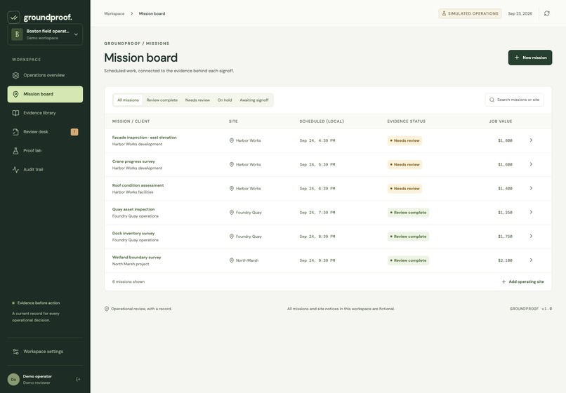GroundProof – screenshot 1