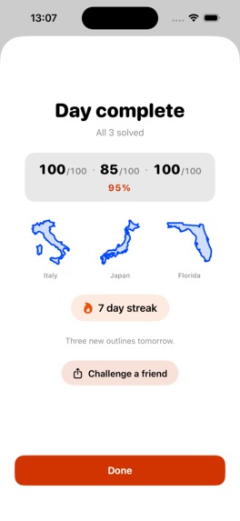 Outlie: Daily Map Puzzle Game – screenshot 3