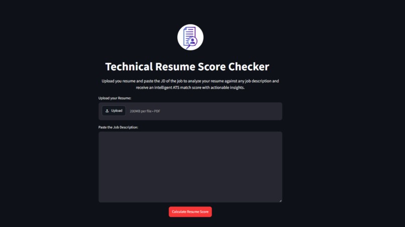 Resume-Score-Checker – screenshot 1