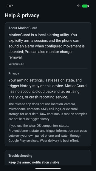 MotionGuard – screenshot 4
