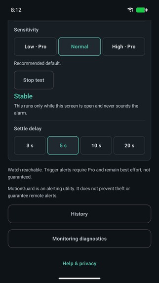 MotionGuard – screenshot 5