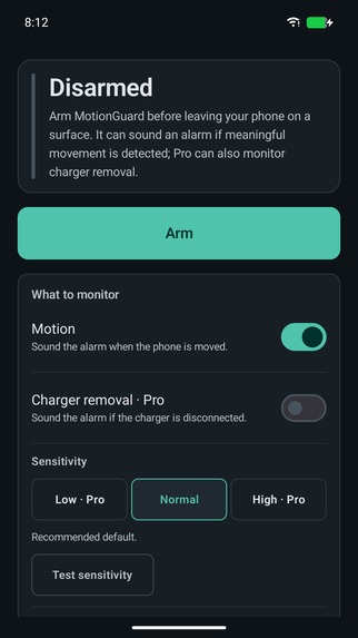 MotionGuard – screenshot 6