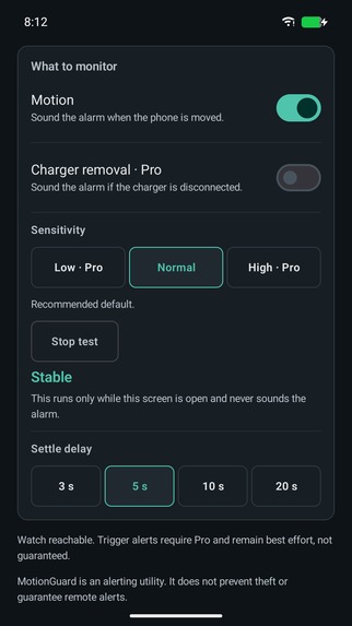 MotionGuard – screenshot 7