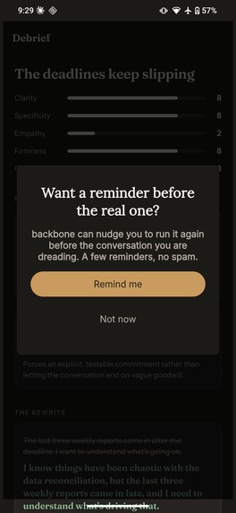 backbone: Conversation Coach – screenshot 5