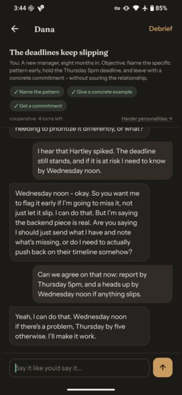 backbone: Conversation Coach – screenshot 2