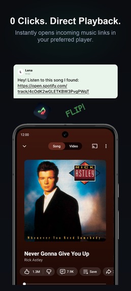 SongFlip – Zero-Click Music Link Redirector – screenshot 3
