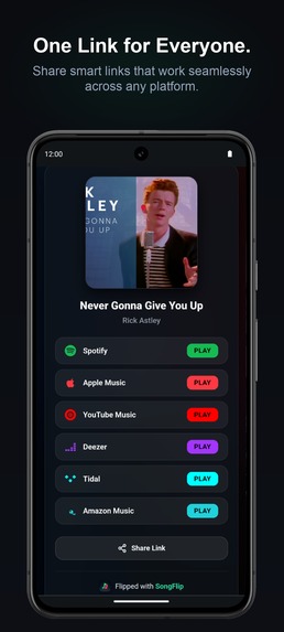 SongFlip – Zero-Click Music Link Redirector – screenshot 4