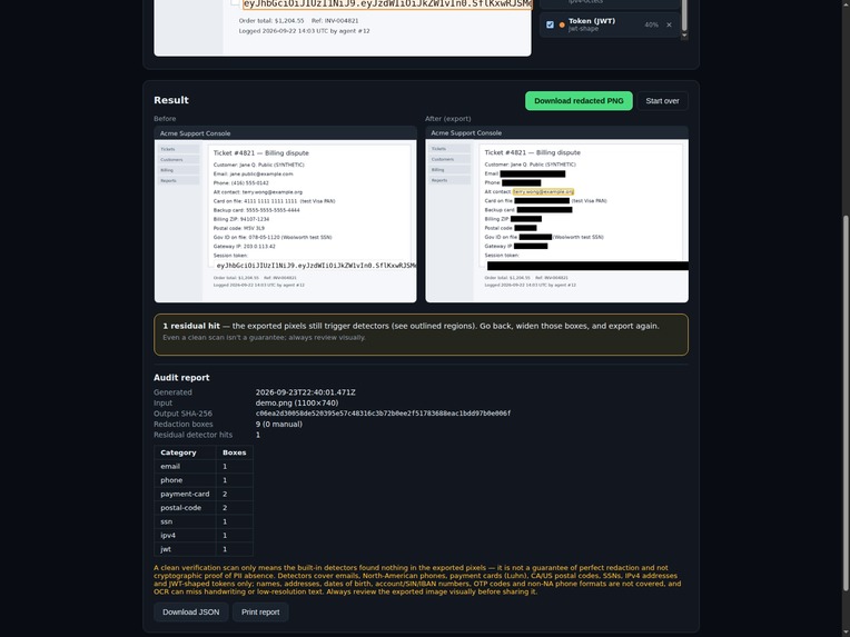 RedactProof – screenshot 3