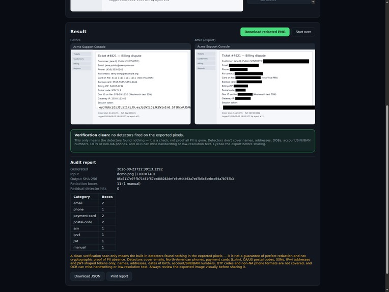 RedactProof – screenshot 4