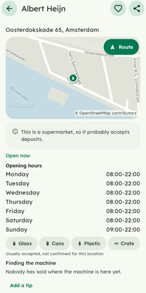 Deposit: bottle return finder. – screenshot 5