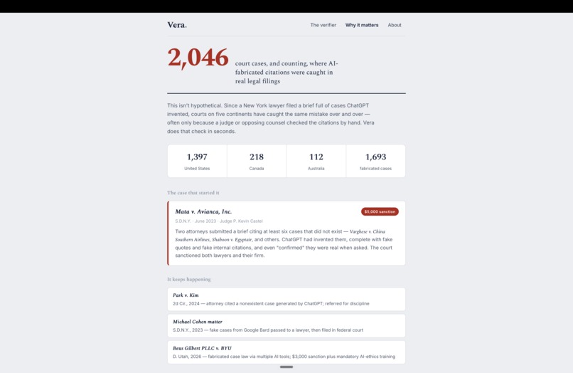 Vera — Legal Citation Verifier – screenshot 4