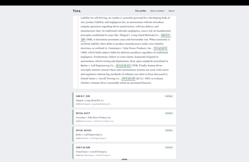 Vera — Legal Citation Verifier – screenshot 6