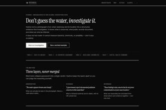 Hydros: Don't guess the water, investigate it.