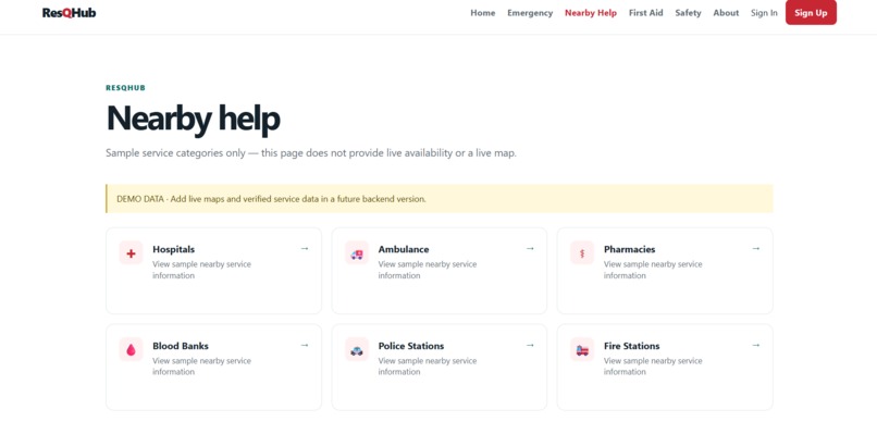ResQHub – screenshot 1