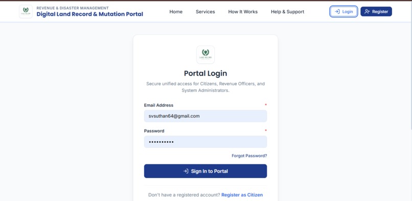 Land Record Mutation and Fraud Anomaly Detection – screenshot 1