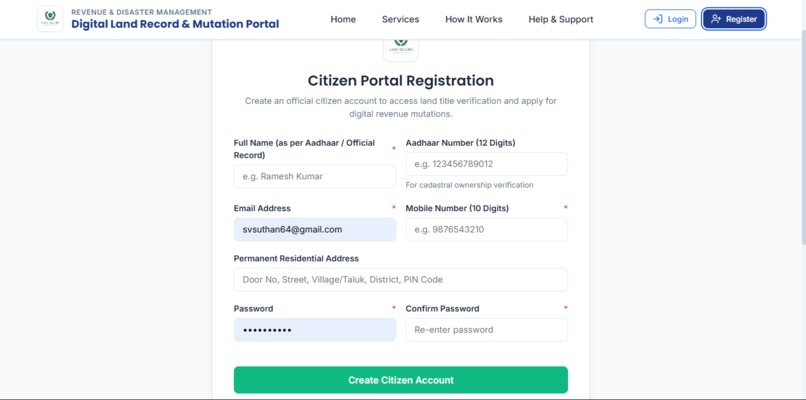 Land Record Mutation and Fraud Anomaly Detection – screenshot 2